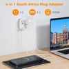 Picture of TESSAN South Africa Power Adapter, Type M Travel Adaptor Plug with 2 USB Charger 2 AC Outlets Converter, US to Bhutan, Botswana, India, Israel Namibia Nepal Pakistan