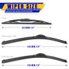 Picture of 3 wipers Replacement for 2008-2012 Jeep Liberty, Windshield Wiper Blades Original Equipment Replacement - 19"/19"/14" (Set of 3) U/J HOOK