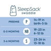 Picture of HALO 100% Cotton Sleepsack Swaddle, 3-Way Adjustable Wearable Blanket, TOG 1.5, Floppy Friends, Newborn, 0-3 Months