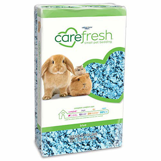 Picture of Carefresh 99% Dust-Free Blue Natural Paper Small Pet Bedding with Odor Control, 23 L