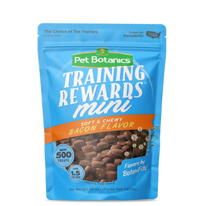 Picture of Pet Botanics 10 oz. Pouch Training Rewards Mini Soft & Chewy, Bacon Flavor, with 500 Treats Per Bag, The Choice of Top Trainers