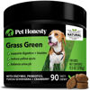 Picture of Pet Honesty Grass Green - Grass Burn Spot Chews for Dogs - Dog Pee Grass Spot Saver Caused by Dog Urine - Dog Urine Neutralizer for Lawn - Cranberry, Apple Cider Vinegar, Dog Rocks - Duck (90 ct)