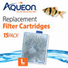 Picture of Aqueon Replacement Filter Cartridges For Filter Models 20, 30, 40, 50, and 75, and Canister Models 200, 300, and 400, Large, 15 pack