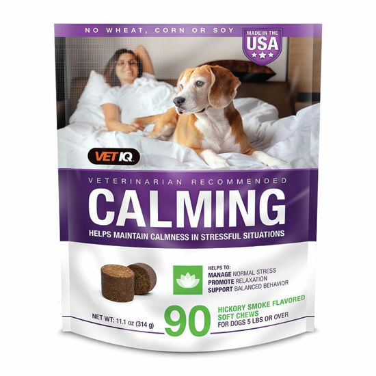 Picture of VetIQ Calming Support Supplement for Dogs, Anxiety Supplement Soft Chews,1 Count (Pack of 90)