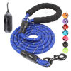 Picture of BAAPET 2/4/5/6 FT Dog Leash with Comfortable Padded Handle and Highly Reflective Threads for Small Medium and Large Dogs (6FT-1/2'', Navy Blue)