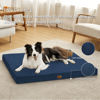 Picture of Bedsure Extra Large Dog Bed for Large Dogs - XL Orthopedic Waterproof Dog Beds with Removable Washable Cover, Egg Crate Foam Pet Bed Mat, Suitable for Dogs Up to 100 lbs, Navy