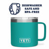 Picture of YETI Rambler 14 oz Mug, Vacuum Insulated, Stainless Steel with MagSlider Lid, Aquifer Blue