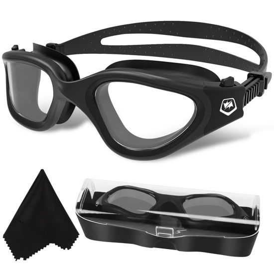 Picture of WIN.MAX Swimming Goggles Swim Goggles Anti Fog Anti UV No Leakage Clear Vision for Men Women Adults Teenagers