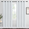 Picture of NICETOWN Room Darkening Curtains for Living Room - Easy Care Solid Thermal Insulated Grommet Room Darkening Curtains/Panels/Drapes for Bedroom (2 Panels, 55 by 78, Greyish White)