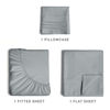 Picture of Twin Size Sheet Set - Breathable & Cooling Sheets - Hotel Luxury Bed Sheets - Extra Soft - Deep Pockets - Easy Fit - 3 Piece Set - Wrinkle Free - Comfy - Steel Blue Bed Sheets - Twins Sheets - 3 PC