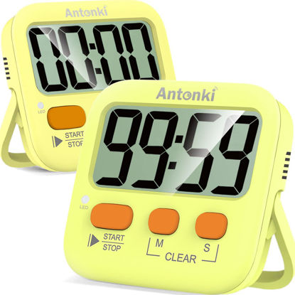 Antonki Timers, Classroom Timer for Kids, Kitchen Timer for Cooking, Egg  Timer, Magnetic Digital Stopwatch Clock Timer for Teacher, Stud