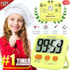 Picture of Timer, Timer for Kids, Kitchen Timer, 2 Pack Digital Timer for Cooking, Egg Timer, Cute Magnetic Desk Timers for Classroom, Teacher, Toothbrush, Exercise, Oven, Baking, Table, Productivity