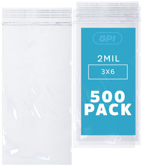 500 Zipper Block Bags Resealable Plastic Baggies 2 x 2