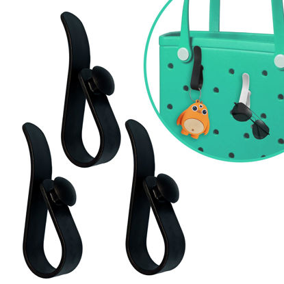 Picture of 3Pcs Hooks for Bogg Bags, Accessories for Bogg Bag, Insert Keychain Holder Charms Organize Valuables for Beach Bag