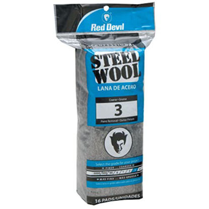 Picture of Red Devil 0316 Steel Wool, 3 Coarse, (Pack of 16)