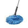 Picture of Eyliden Mop with 2 Reusable Heads, Easy Wringing Twist Mop, with 57.5 inch Long Handle, Wet Mops for Floor Cleaning, Commercial Household Clean Hardwood, Vinyl, Tile, and More