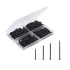 Picture of Mr. Pen- Nail Assortment Kit, 600 Pcs, 4 Sizes, Black, Small Nails, Nails for Hanging Pictures, Finishing Nails, Wall Nails for Hanging, Pin Nails, Hardware Nails, Assorted Nails, Galvanized Nails.