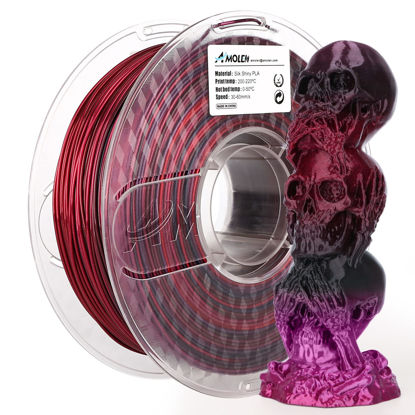 GetUSCart- 3D Printer Silk Filament, SUNLU Shiny Silk PLA Filament 1.75mm,  Smooth Silky Surface, Great Easy to Print for 3D Printers, Dimensional  Accuracy +/- 0.02mm, Silk Blue 1KG