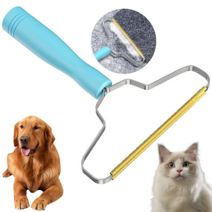 Picture of Upunroot Pro Pet Hair,Cleaner Pro Pet Hair Remover,Multi Fabric Edge and Carpet Rake,Pet Hair Remover for Couch,Dog Hair Remover and Cat Hair Remover for Rugs,Couch&Pet Towers(Blue)