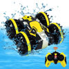 Picture of Toys for 5-10 Year Old Boys RC Car for Kids 2.4 GHz Remote Control Boat Waterproof RC Monster Truck Stunt Car 4WD Remote Control Vehicle Boys Girls Birthdays Gifts All Terrain Water Beach Pool Toy