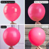 Picture of PartyWoo Magenta Balloons, 100 pcs Dark Pink Balloons Different Sizes Pack of 36 Inch 18 Inch 12 Inch 10 Inch 5 Inch for Balloon Garland or Balloon Arch as Party Decorations, Birthday Decorations