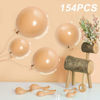 Picture of Henviro Nude Party Balloons - 154 Pcs 5/10/12/18 Inch Nude Balloons Quality Latex Balloons As Birthday Party Balloons/ Graduation Balloons/ Valentines Day Balloons/ Baby Shower/ Wedding