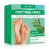 Picture of DERMORA Foot Peel Mask - 2 Pack of Regular Size Skin Exfoliating Foot Masks for Dry, Cracked Feet, Callus, Dead Skin Remover - Feet Peeling Mask for baby soft feet, Tea Tree Scent