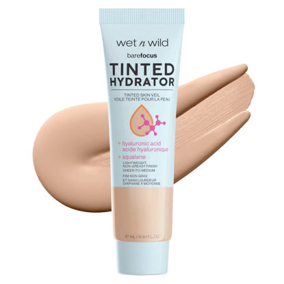 Picture of Wet n Wild Bare Focus Tinted Hydrator Matte Finish, Light, Oil-Free, Moisturizing Makeup | Hyaluronic Acid | Sheer To Medium Coverage