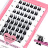 Picture of Cluster Lashes, 72 Pcs Individual Lashes, Lash Clusters DIY Eyelash Extension, Super Thin Band Reusable Soft & Comfortable (Deceive-D-8-16mix)