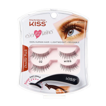 Picture of Kiss Products Inc. No. 02 Ever EZ Lashes, kpld03 56630, 4 Count