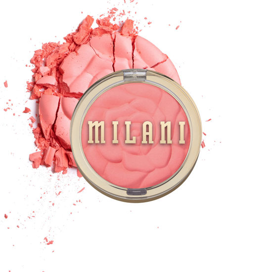 Picture of Milani Rose Powder Blush - Coral Cove (0.6 Ounce) Cruelty-Free Blush - Shape, Contour & Highlight Face with Matte or Shimmery Color