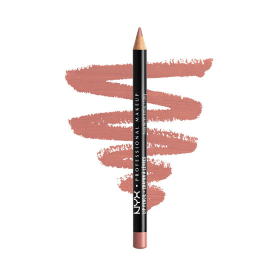 Picture of NYX PROFESSIONAL MAKEUP Slim Lip Pencil, Long-Lasting Creamy Lip Liner - Nude Pink