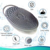 Picture of Avilana Exfoliating Silicone Body Scrubber Easy to Clean, Lathers Well, Long Lasting, and More Hygienic Than Traditional Loofah (Style 2 Pink)