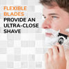 Picture of BIC Hybrid Flex 5 Titanium 5 Blade Disposable Razors for Men, For a Smooth and Comfortable Shave, 1 Handle and 7 Cartridges, 8 Piece Razor Set