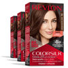 Picture of Revlon Permanent Hair Color, Permanent Brown Hair Dye, Colorsilk with 100% Gray Coverage, Ammonia-Free, Keratin and Amino Acids, Brown Shades (Pack of 3)