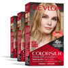 Picture of Revlon Permanent Hair Color, Permanent Blonde Hair Dye, Colorsilk with 100% Gray Coverage, Ammonia-Free, Keratin and Amino Acids, Blonde Shades (Pack of 3)