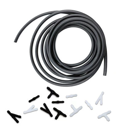 Picture of Windshield Washer Hose Kit, 4 Meter Washer Fluid Hose with 12 Pcs Hose Connectors, Suitable for Most Car Windshield Washer Tubing