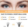 Picture of Lash Clusters 30D+40D-D-12-18MIX B&Q LASH Individual Lashes 280 Clusters False Eyelash 9-16MIX Lash Clusters Extensions Individual Lashes Cluster DIY Eyelash Extensions at Home (30D+40D,D-12-18MIX)