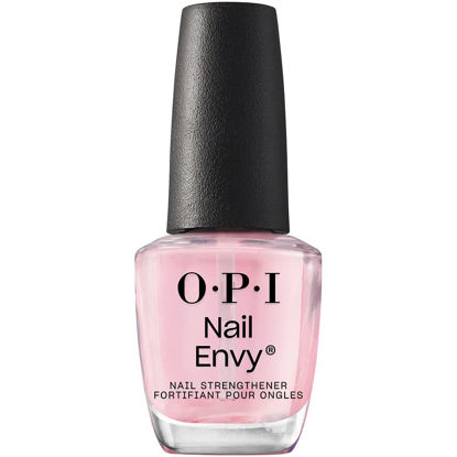 Picture of OPI Nail Envy, Nail Strengthening Treatment, Stronger Nails in 1 Week, Vegan Formula, Sheer Soft Pink Finish, Pink To Envy, 0.5 fl oz