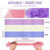 Picture of 3 Pieces African Bath Sponge African Net Long Net Bath Sponge Exfoliating Shower Body Scrubber Back Scrubber Skin Smoother,Great for Daily Use (Purple,Blue,Off-White)