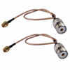 Picture of DHT Electronics Handheld Antenna Cable SMA Male to UHF SO-239 Female Connectors 6'' Pack of 2 for Amplifier