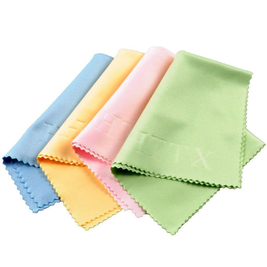 Microfiber Cleaning Cloth 12-Pack Individually Packed (6x 7) Glasses Cleaning Cloths for Eyeglasses Phone Computer Screen Laptop Camera Lenses (4