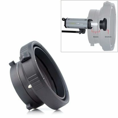 Picture of Fomito Photo Studio Bowens Speedring to Elinchrom Mount Converter Monolight Interchangeable Adapter Ring
