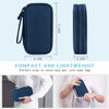 Picture of FYY Electronic Organizer, Travel Cable Organizer Bag Pouch Accessories Carry Case Portable Waterproof Double Layers All-in-One Storage for Cable, Cord, Charger, Phone, Earphone Navy