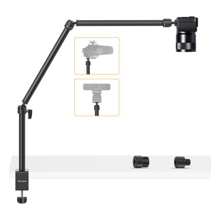 Picture of VIJIM LS08 Flexible Overhead Camera Mount Desk Stand, Webcam Stand Microphone Boom Arm Tabletop Photography Videography Live Stream Table clamp Mount