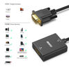 Picture of BENFEI HDMI to VGA, 2 Pack HDMI to VGA Adapter (Female to Male) with 3.5mm Audio Jack Compatible for TV Stick, Computer, Desktop, Laptop, PC, Monitor, Projector, Raspberry Pi, Roku, Xbox, More