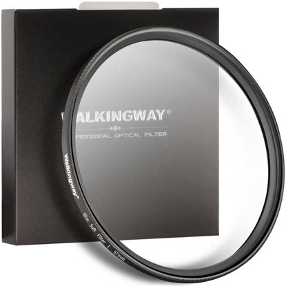 Picture of Walking Way White Mist Filter 67MM Soft Focus Filter Circular Diffusion Filter Dreamy Fog Effect Camera Lens Fliter for Video/Vlog/Portrait Photography(Light-Soft 1, 67MM)