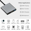 Picture of USB C to HDMI Multiport Adapter with Charging Port, HDMI to USB C Hub Adapter for Monitor to Laptop, USB-C to USB 3.0 Adapter 10Gbps, USBC HDMI Adapter 4K Converter for Mac iPad pro MacBook Chromebook