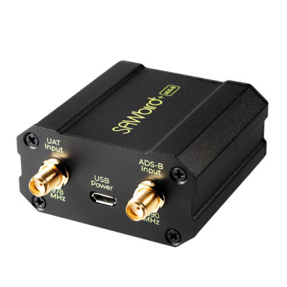 Picture of Nooelec SAWbird+ ADS-B: Premium, Dual-Channel, Cascaded Ultra-Low Noise Amplifier (LNA) & Filter Module for Airplane Tracking Applications. 1090MHz (ADSB) and 978MHz (UAT) Center Frequencies