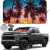 Picture of Autoamerics 1-Piece Windshield Sun Shade - Palm Trees Foldable Car Front Window Sunshade for Most Cars SUV Truck - Heat Blocker Visor Protector Blocks Max UV Rays and Keeps Your Vehicle Cool - Large